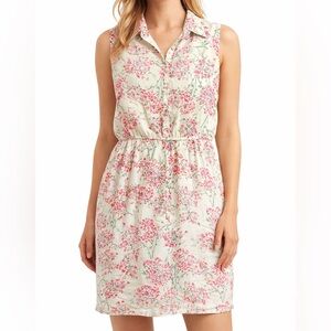 Marc New York Cream Dress with Pink Floral Print